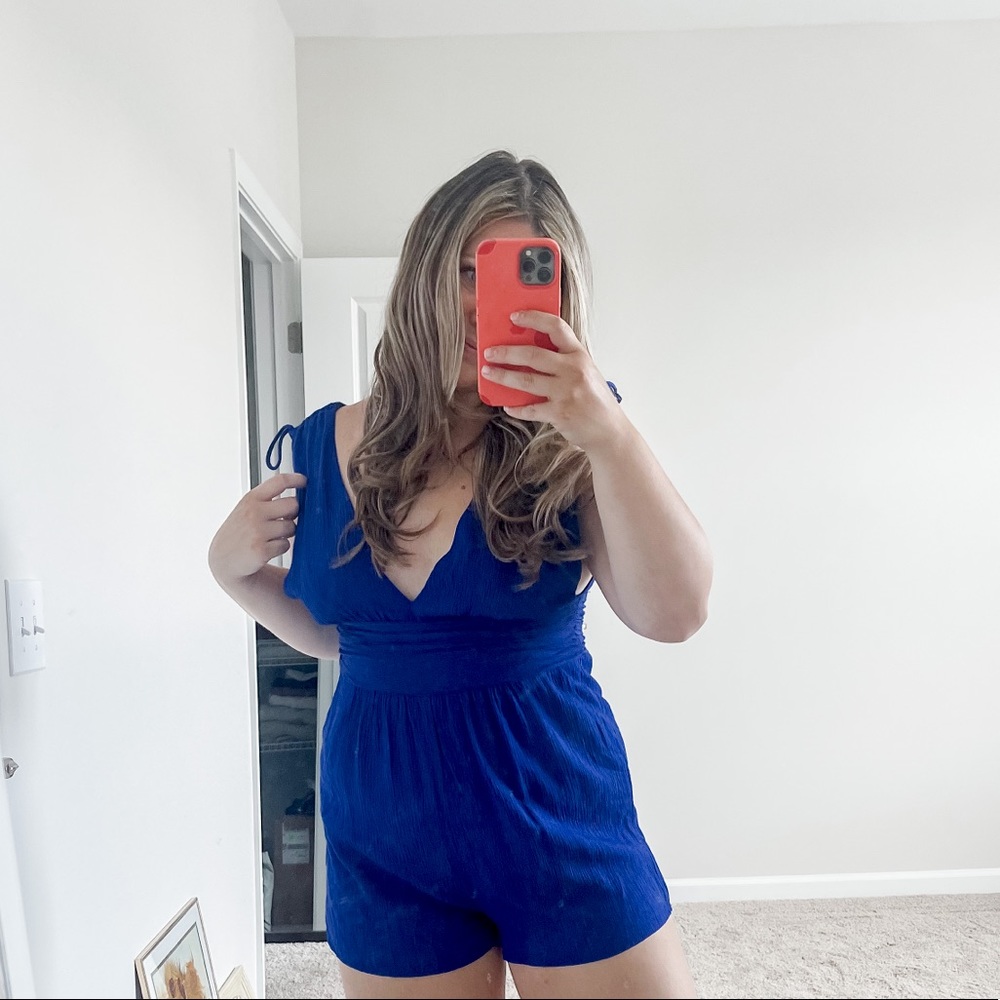 💫SOLD ON IG: Vibrant Blue Romper